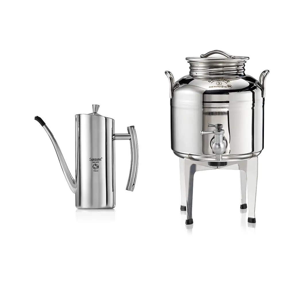 kronos-shipping-inc-stainless-steel-olive-oil-container-and-oil-dropper-gift-set